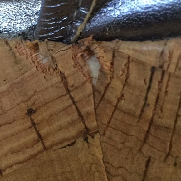 Coach Judith Silver Open Toe Wedge Sandals Size 10 Cork Heel - Picture 7 of 7